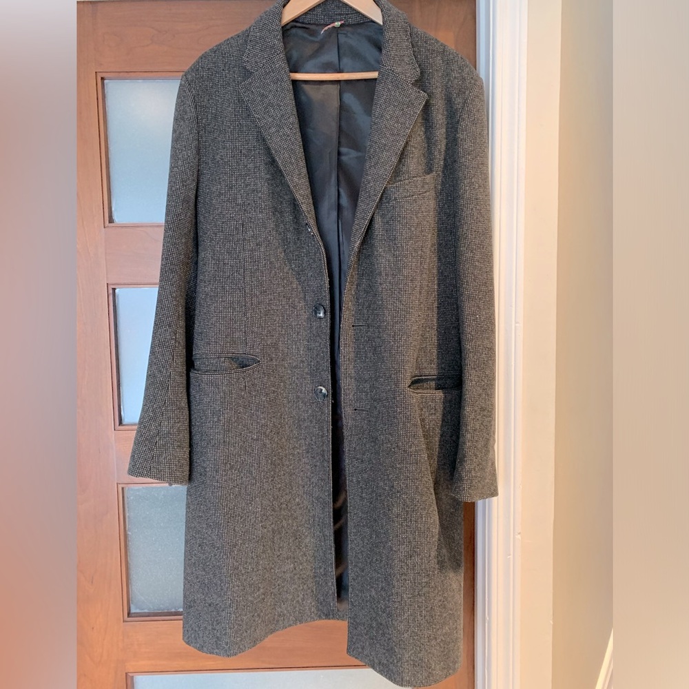 Men long Carven coat